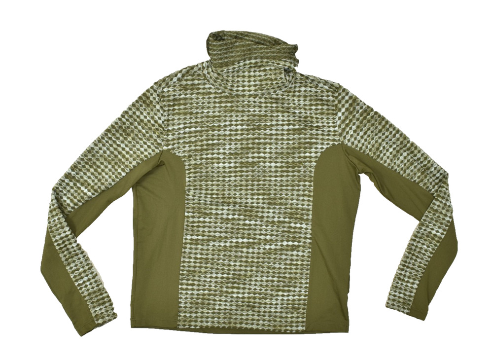Nike Olive Green Patterned Crewneck Sweater